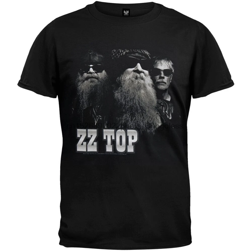 

ZZ Top - Photo 2012 Tour Adult Mens T-Shirt