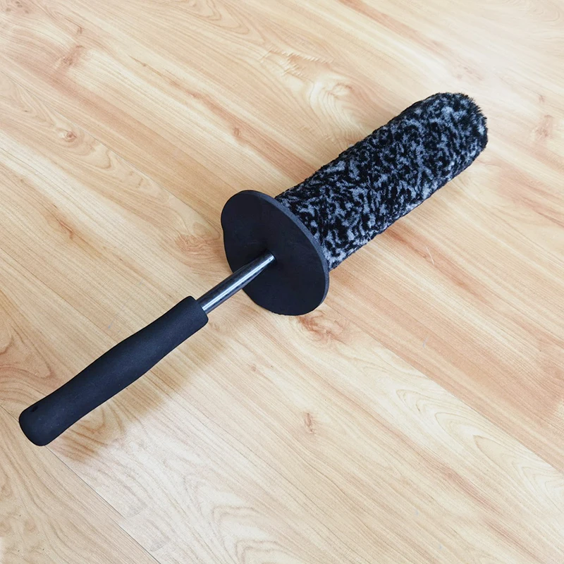 1 шт. Топ микрофибра Премиум колеса щетка рукоятка покрыта нескользким