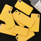 Желтый матовый чехол для телефона Xiaomi Redmi Note 9 8 7 6 5 4 Pro 9a 9c 8a 7a 6 6a 5a 5 Plus 4a 4x S2 K20, силиконовый мягкий чехол из ТПУ