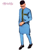 african clothes for men shirt pant suit wyn1348