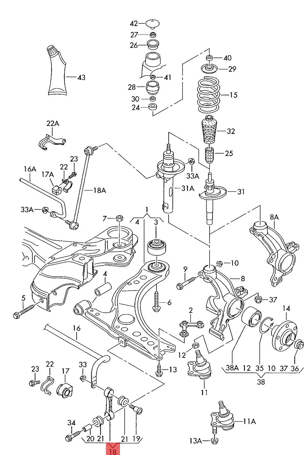 

Auto Connecting Rod 1J0411315H=1J0411315K=1JD411315 For VW Golf IV Bora New Beetle For Skoda Octavia For Seat Toledo II Leon
