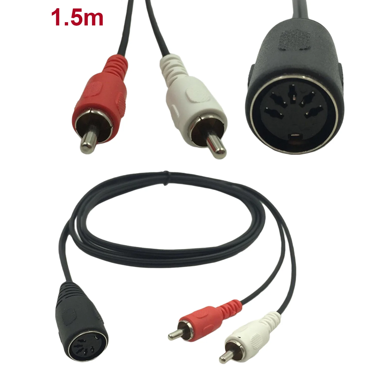 

10 шт., разъемы для аудиоадаптера, 150 см, 1,5 м, 5 футов