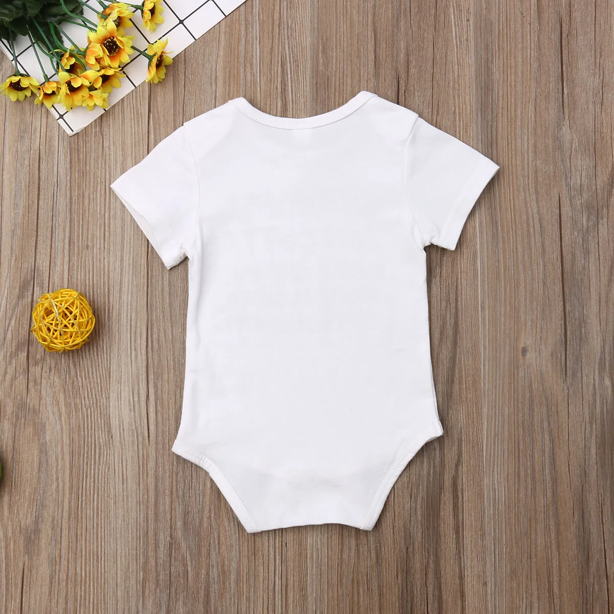 

2020 Newborn Baby Boys Short Sleeve Letter print white Rompers short Jumpsuit Bodysuit summer Cotton Outfit Clothes 0-24M