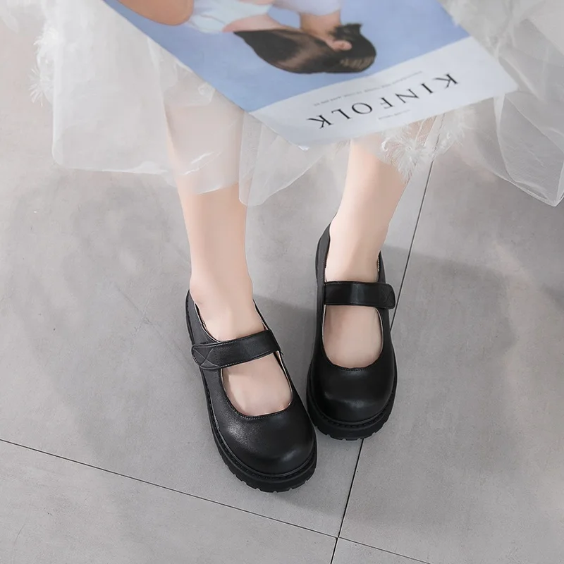 Женские туфли на низком каблуке с круглым носком|Туфли| |