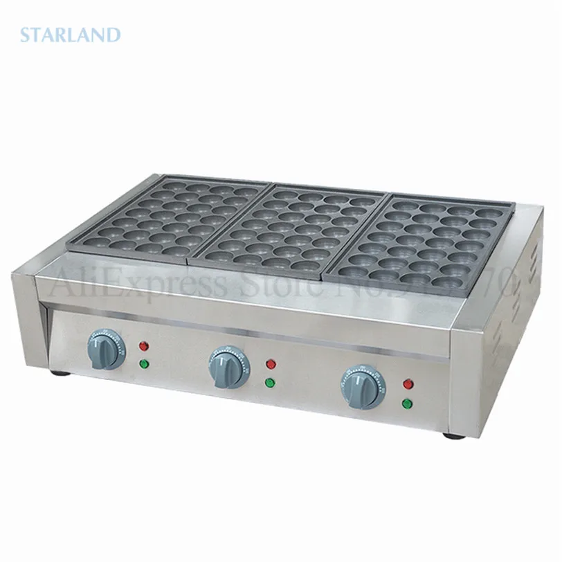 

Такояки жаберная машина, японская шароварка-осьминог, 3 антипригарных пластины, 84 отверстия, диаметр 40 мм, 220 В