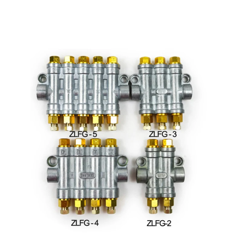 ZLFG Type Oil Distributor Pressure Relief Indicating Quantitative Distributor Centralized Lubrication System Shunt Metering Part