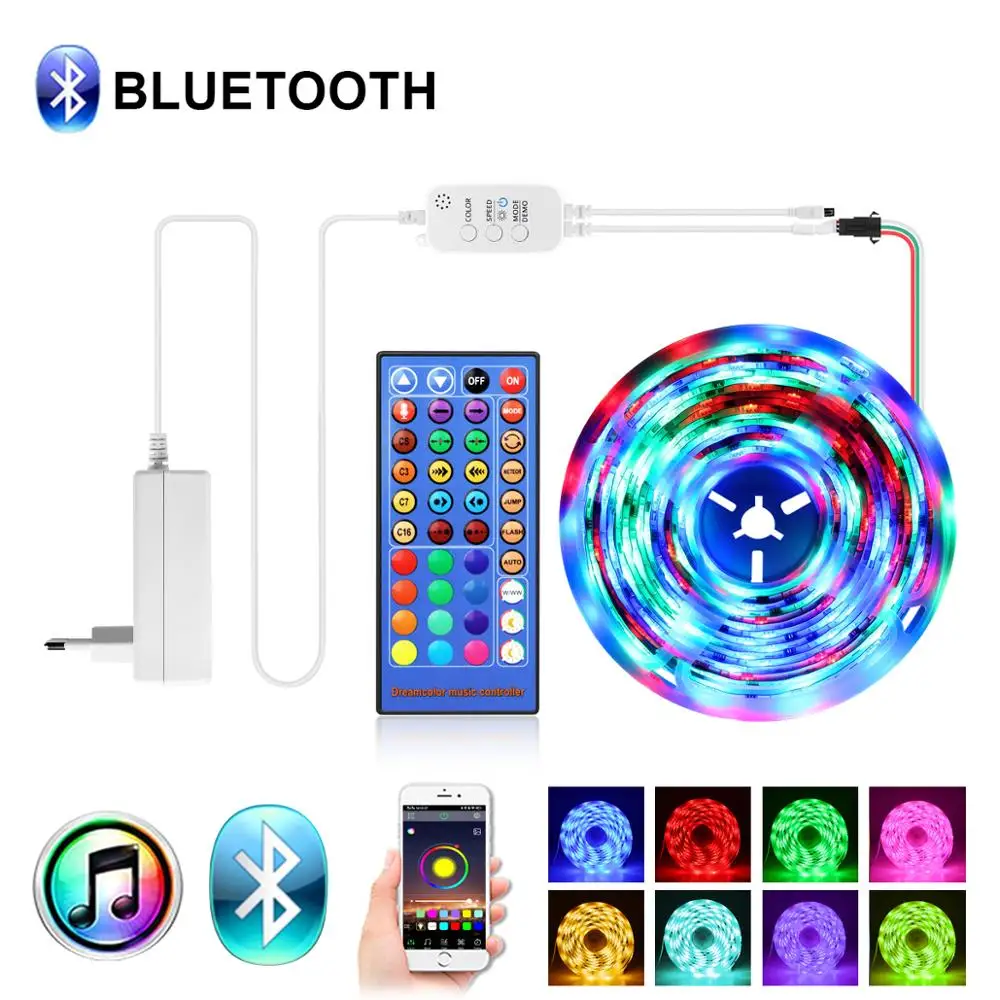 Светодиодный светильник с Bluetooth 12 В музыка синхронизация ленточный мечтательные