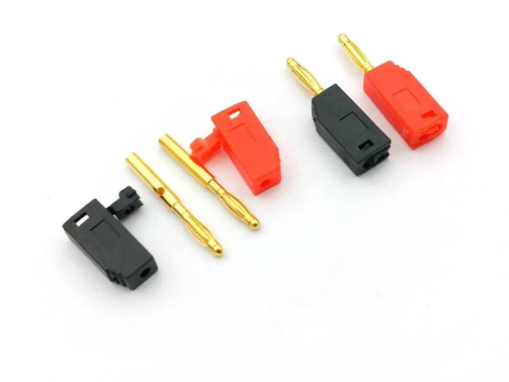 100 шт 2 мм позолоченный штекер банана|plug gold|plug 2mmplug banana |