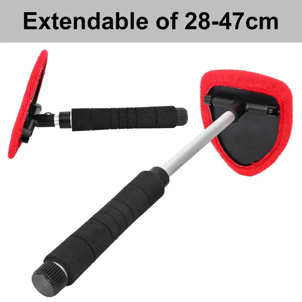 

Adjustable Car Window Cleaning Brush Microfiber Wiper Cleaner Cleaning Brush With Cloth Pad Car Auto Cleaner Cleaning Tool