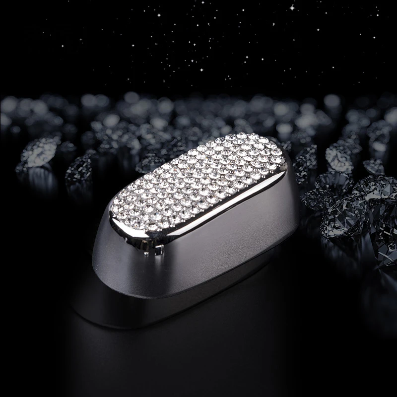 Наклейка на кнопку переключателя переднего сиденья автомобиля 3 шт. кристаллы