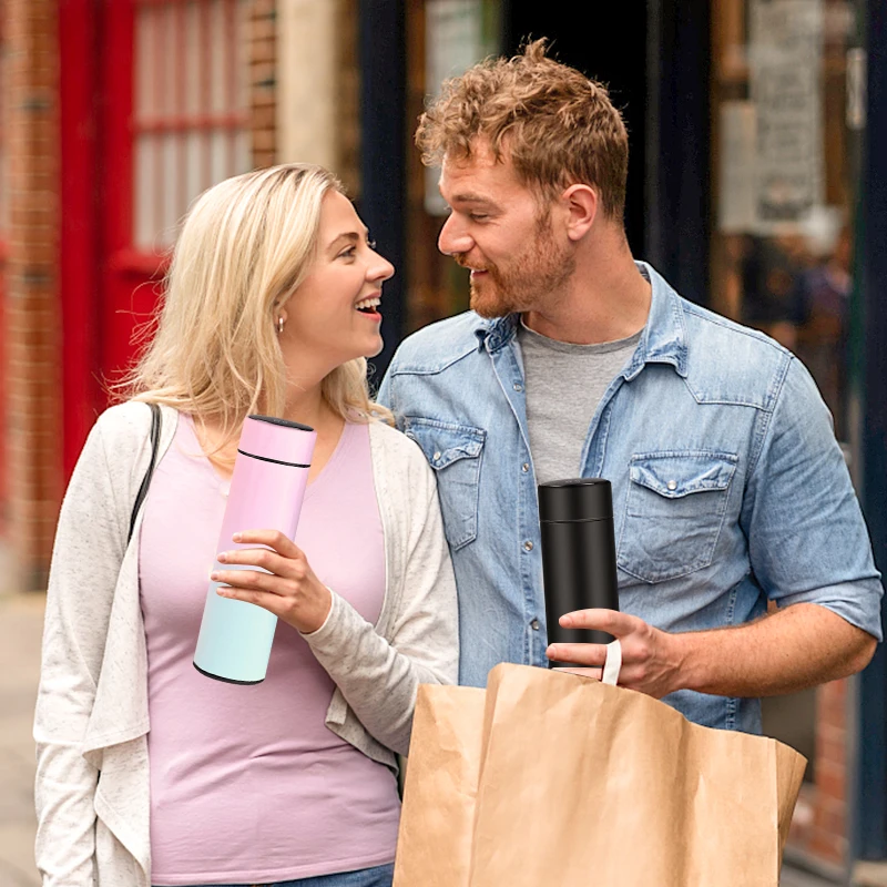 

Intelligente Roestvrijstalen Thermosfles Temperatuur Display Thermosflessen Dubbelwandige Koffie Cup Smart Water Fles Geschenke