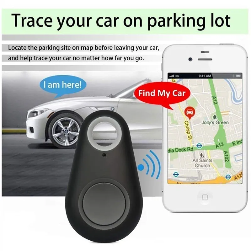 Dog Pets Smart GPS Tracker Anti-lost Alarm Tag Wireless Bluetooth Child Wallet Bag Key Finder Locator Anti Lost | Дом и сад