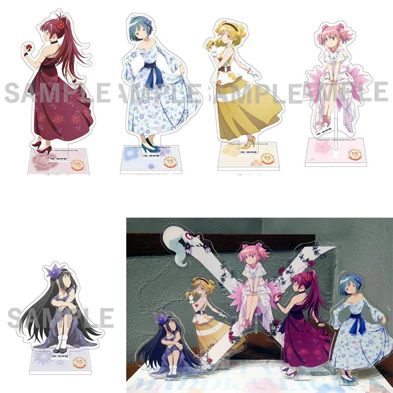 

Аниме Puella Magi Madoka Magica Kaname Madoka Miki Sayaka Akemi Homura венок акриловая фигурка стенд демонстрационная модель пластина настольная игрушка