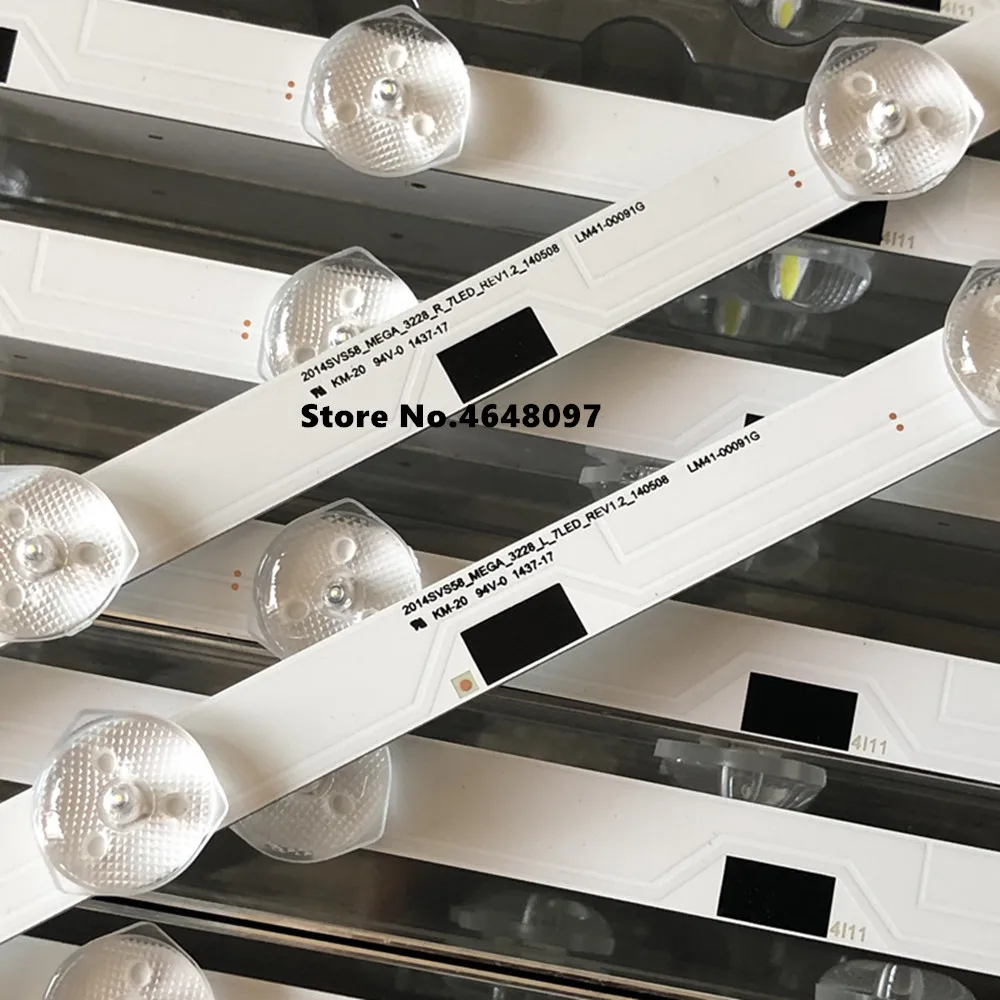Светодиодный Подсветка полосы 14 лампы для samsung 5" ТВ UA58H5288 2014SVS58 LM41-00091F LM41-00091G UE58J5200 BN96-32771A BN96-32772A