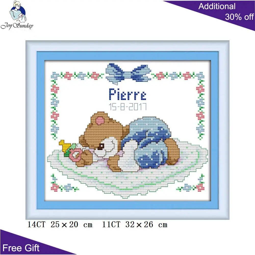 Набор для вышивки крестиком Joy Sunday Baby Bear C727 C728 14CT 11CT|cross stitch kits|embroidery cross stitchcounted kits |