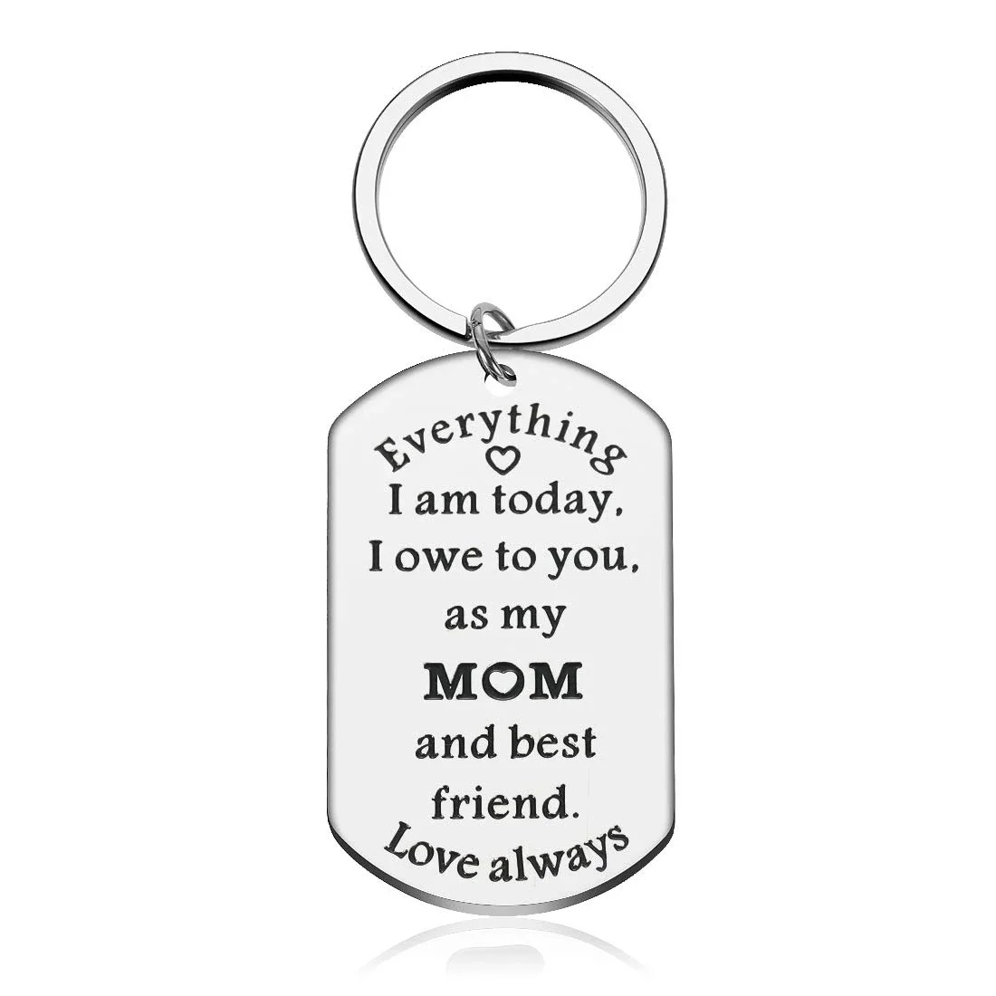 

Customized Mothers Day Keychain Gifts for Mother Women Mom from Son Daughter Kids Birthday Stainless Steel Keyring Gifts