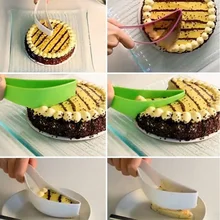 New Practical Stainless Cake Pie Slicer Server Cake Cutters Cookie Fondant Dessert Tools Kitchen Gadget Guide Cutter Bread Slice