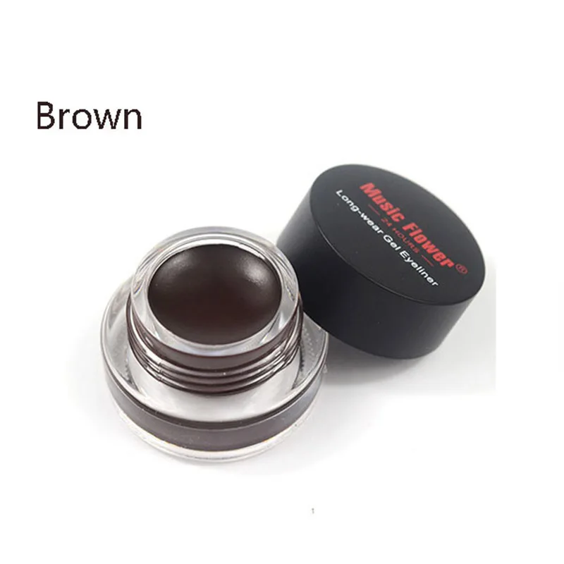 Горячая Женская Черная водостойкая гелевая подводка для век макияж