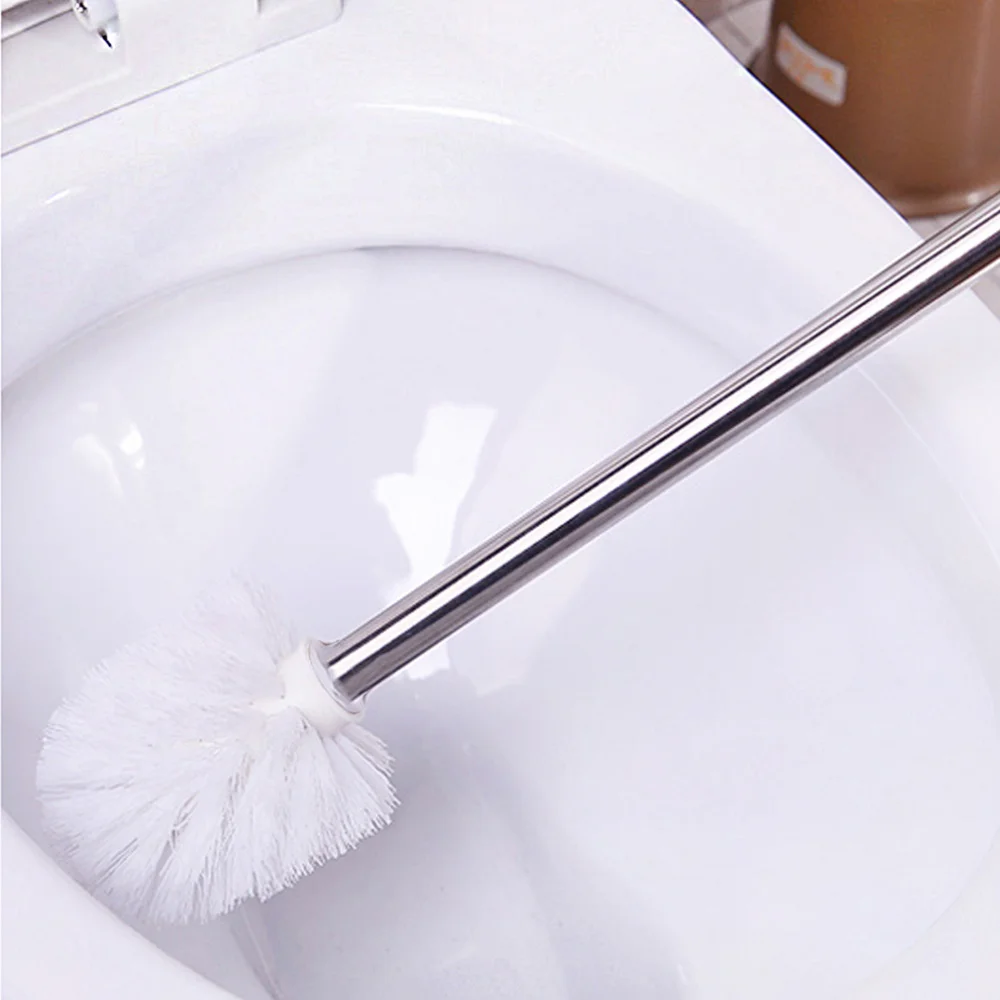 

5Pcs Toilet Brush Replacement Round Shaped Toilet Brushes Heads Bathroom Brush Cleaners (A1-White)