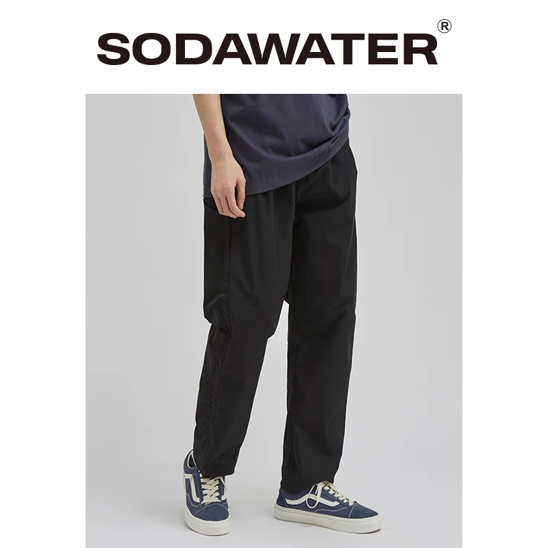 Мужские брюки-карго SODAWATER свободные уличные штаны с эластичным поясом модель 3062S20