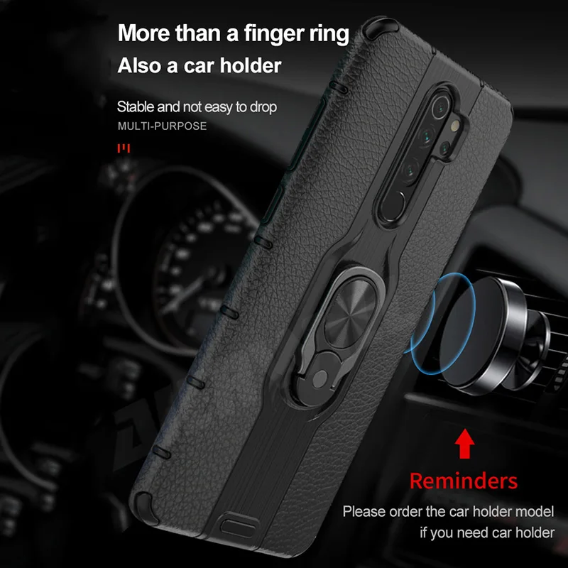 Чехол для Redmi Note 8 чехол противоударный бампер магнитный автомобильный мягкий