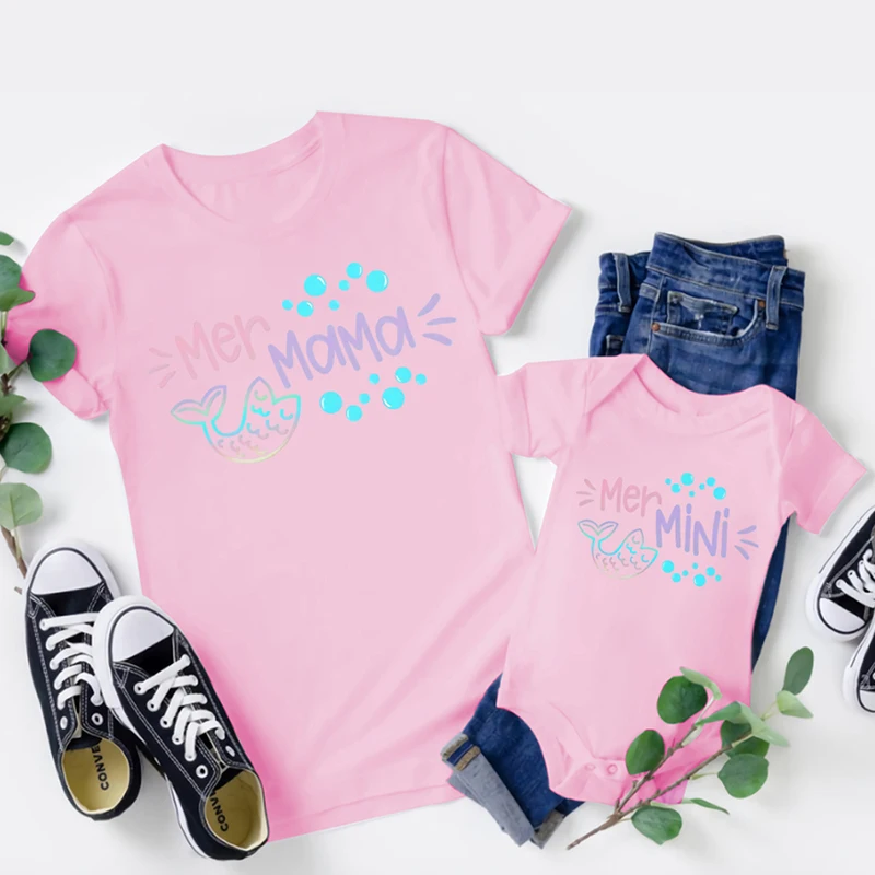 Camiseta familiar a juego, ropa para mam&aacute;, mam&aacute; y yo, ni&ntilde;os y ni&ntilde;as, madre, mam&aacute; e hija, hijo-4