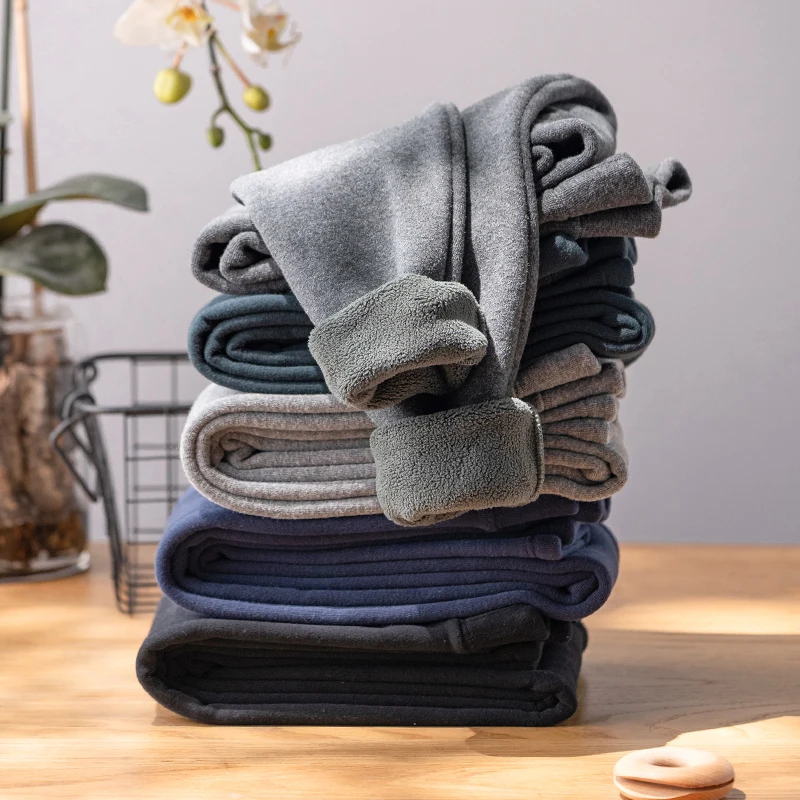 Осенне зимние плотные бархатные леггинсы женские мягкие теплые из флиса штаны