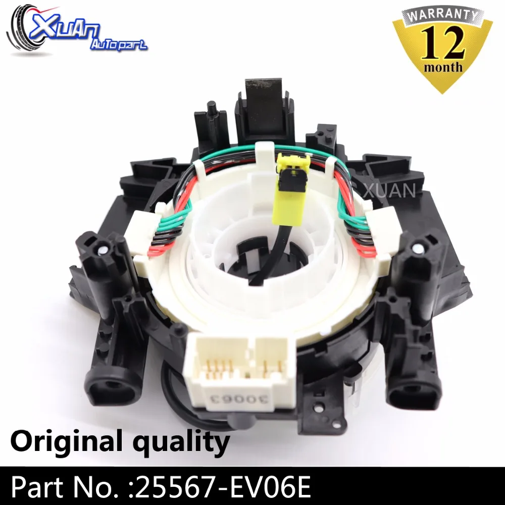 XUAN 25567 EV06E спиральный кабель ЧАСЫ ВЕСНА контакт для NISSAN QASHQAI J10 X TRAIL T31 Tiida Livina Pathfinder