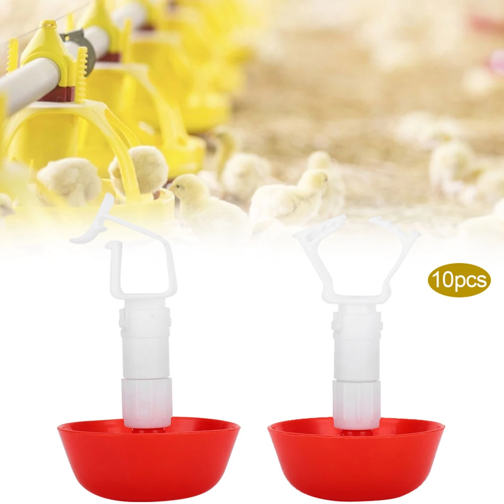 10 шт. поилка для кур подвесные чашки цыпленок автоматические водонагреватели