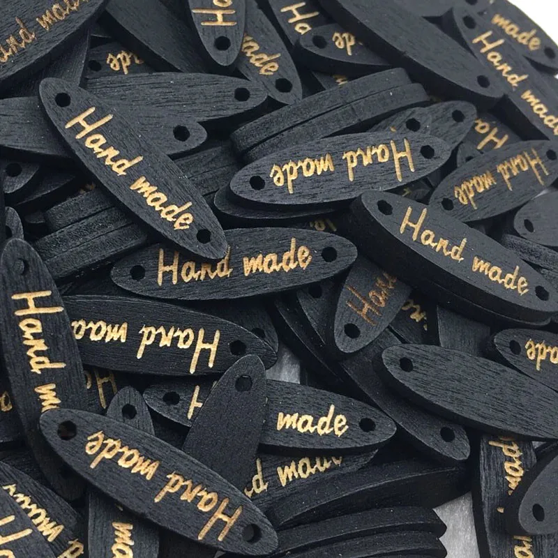 100pc Mix Black ручная работа 28 мм Φ Mix множество WB363