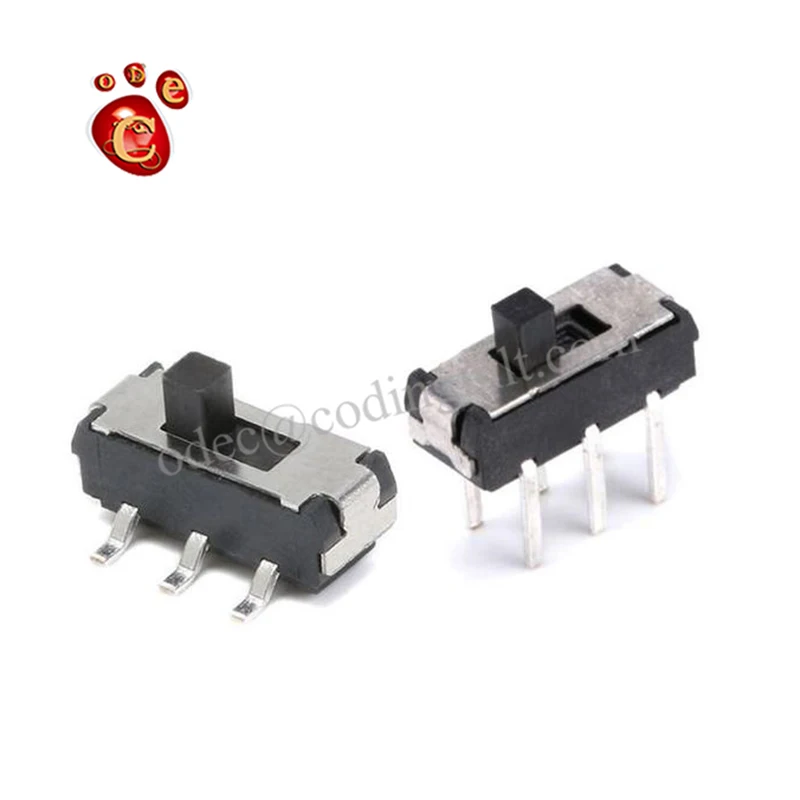 20 штук тумблеры MSS-22D18 MSS22D18G2 двойной 6 футов два блок MSS-22D18G2 2P2T ручка высокого 2 мм SMD ползунковый переключатель