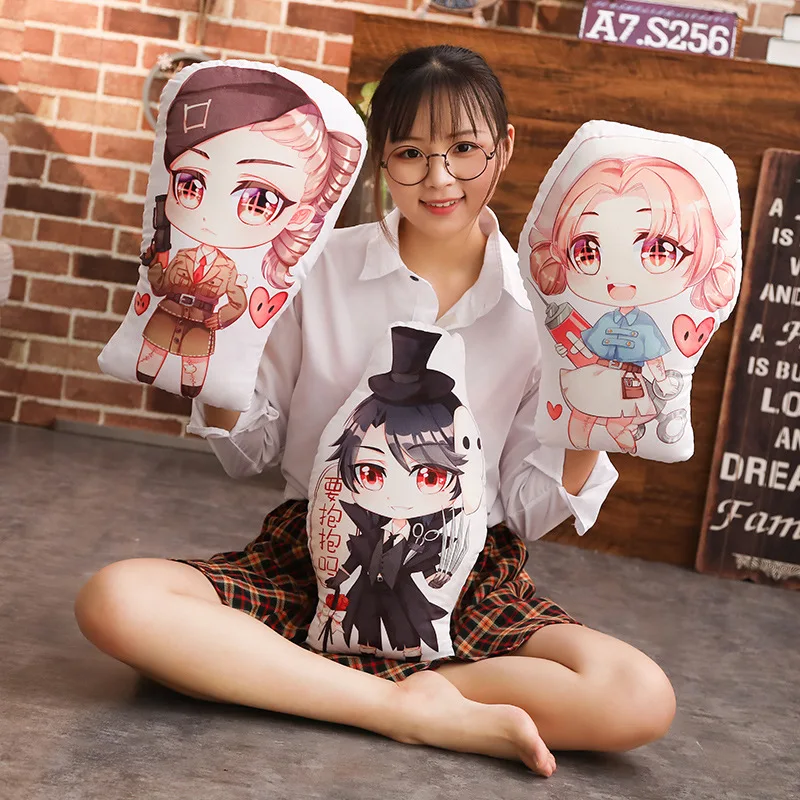 Anime Identity V Lovely Marta Betanfeld Jack Naib Subedar Cosplay Doll Plush Stuffed Back Cushion Throw Pillow Toy Gift