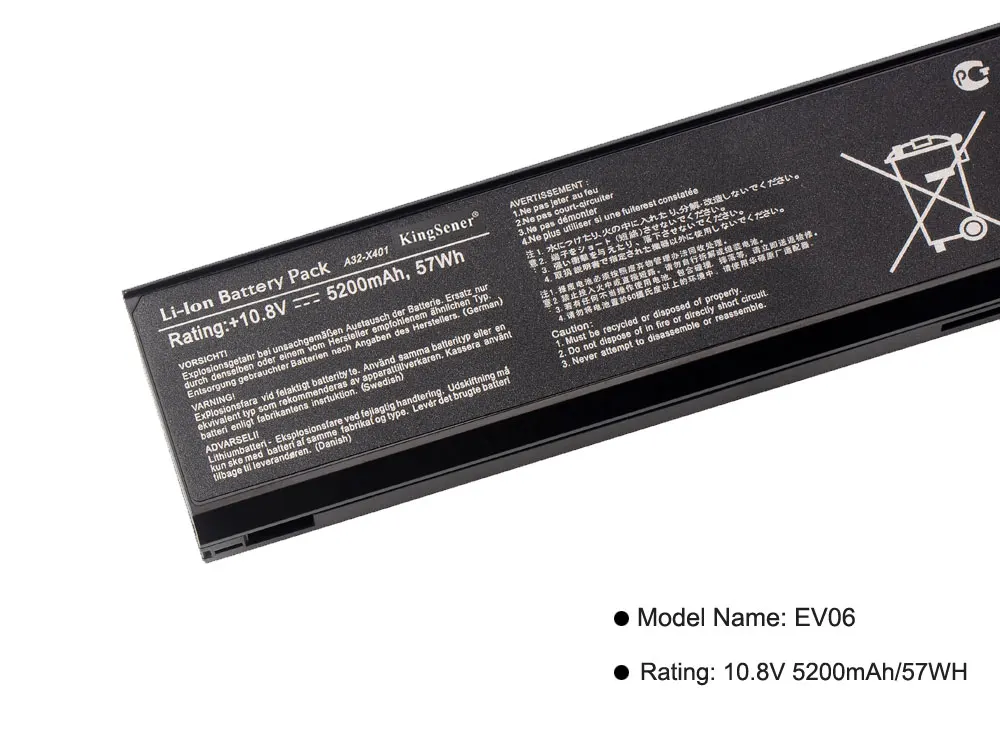 KingSener 10 8 V 5200mAh A32 X401 F301 F401 X301 X301A X401A X501 X501A S301A S401A|battery for asus|battery asus x501aasus x301a battery |