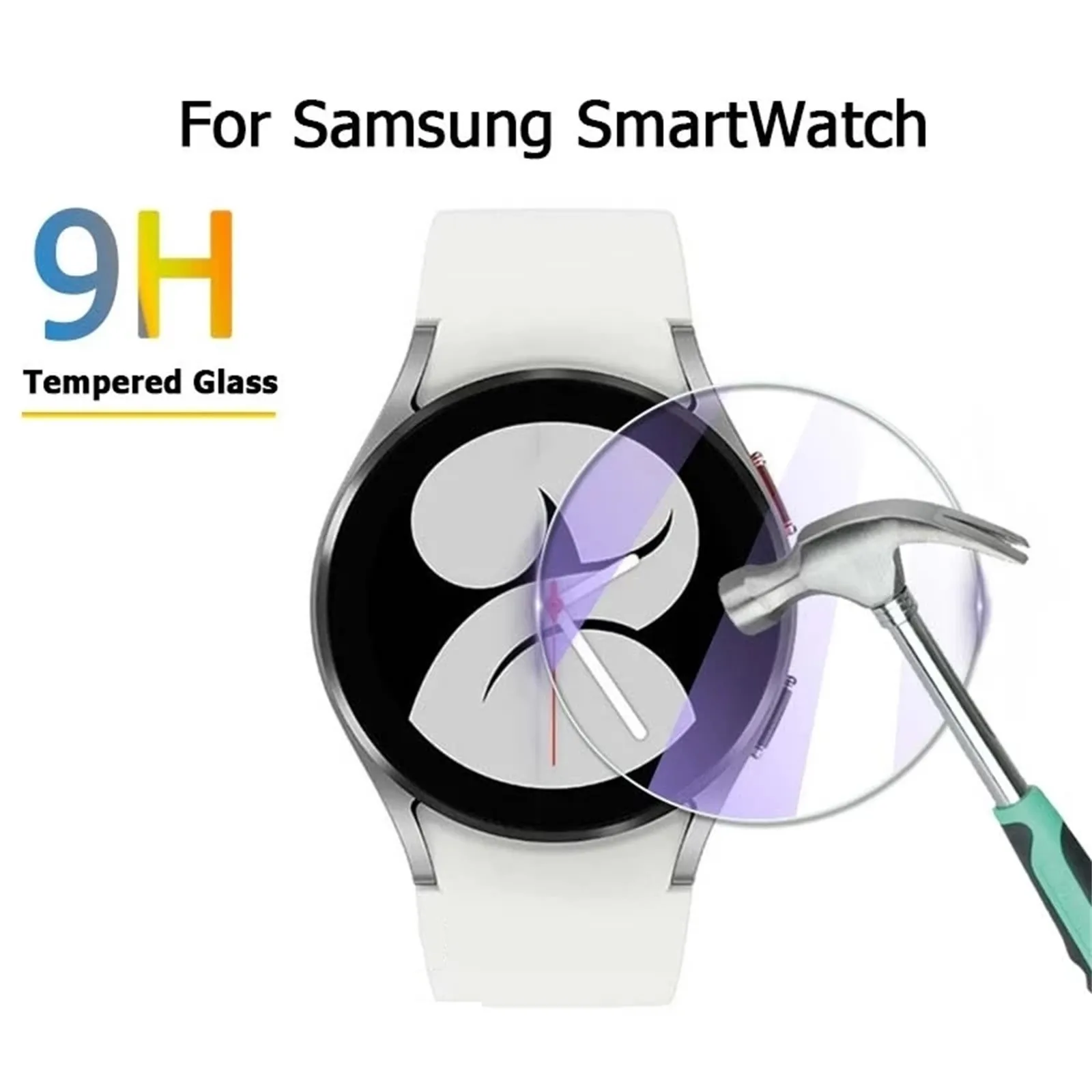 

1/3/5 упаковок для Samsung Galaxy Watch 4 Classic 40/42/44/46 мм защита для экрана из закаленного стекла [2.5D твердость 9H] Защита корпуса # p3
