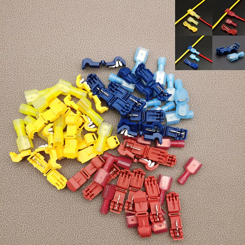 

20pcs/10sets Wire Cable Connectors Terminals Crimp Scotch Lock Quick Splice Electrical Car Audio 22-10AWG 0.5mm-6mm Kit Tool Set