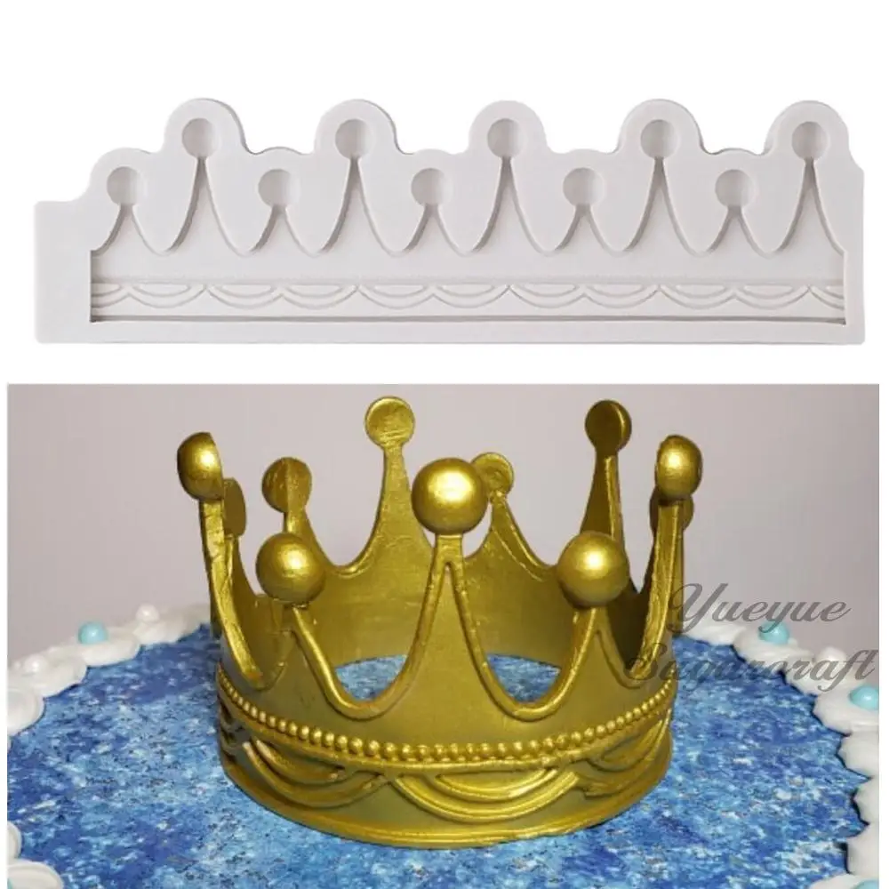 Yueyue Sugarcraft силиконовая форма с короной помадная инструменты для украшения тортов