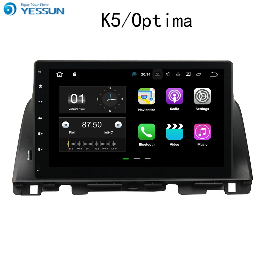 Автомобильный мультимедийный проигрыватель YESSUN для Kia K5/Optima 2015 ~ 2017 с GPS