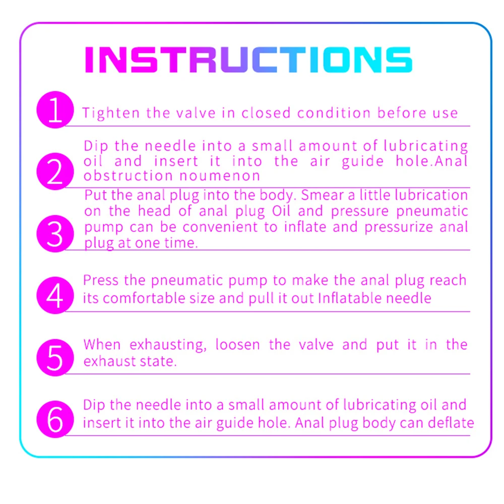 Large Inflatable Huge Big Anal Plug Dildo Pump Dilator Expandable No Vibrator Butt Balls Sex Toys For Male Women | Красота и здоровье