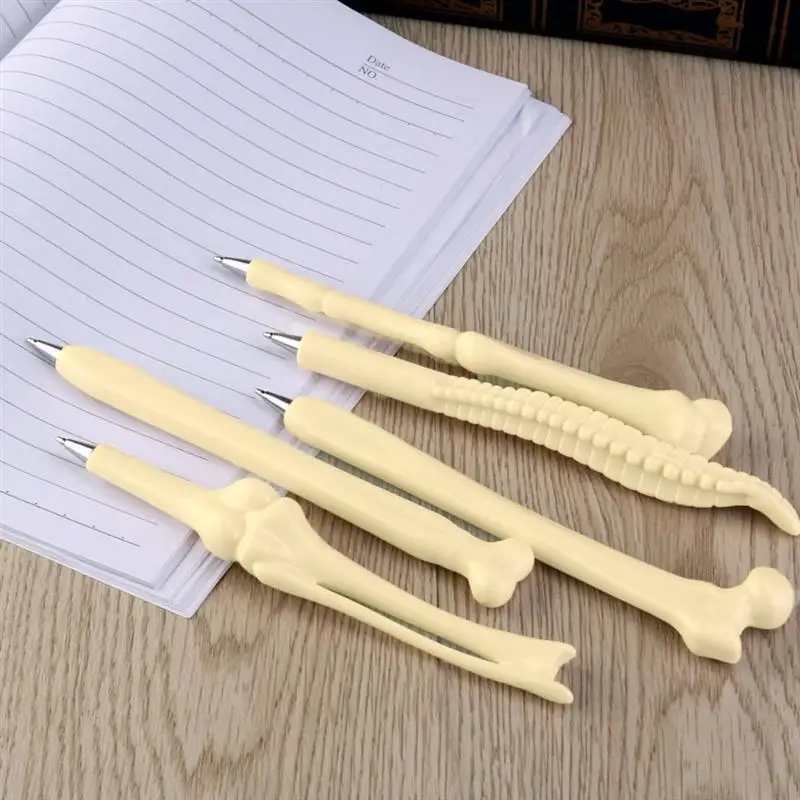 

5Pcs Bone Shape Ballpoint Pen New Creative School Office Stationery