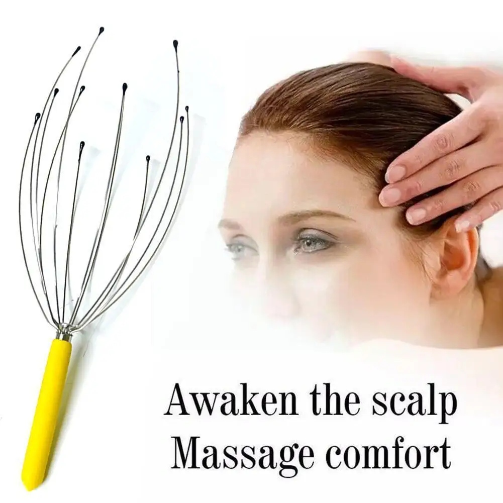 

1pc Octopus Scalp Relaxation Massage Pain Relief Metal Massager Body Relaxing Stress Claw Device Unisex Release Massag X6f6