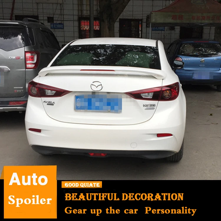 Спойлер для Mazda 3 2014 2019 AXELA спортивный ABS Материал заднее крыло автомобиля праймер