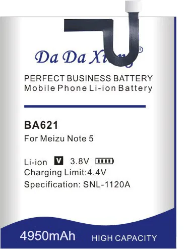 BA621 4950 мАч аккумулятор для Meizu Meilan Note 5 M5 Note5 сменные батареи+ Бесплатные инструменты