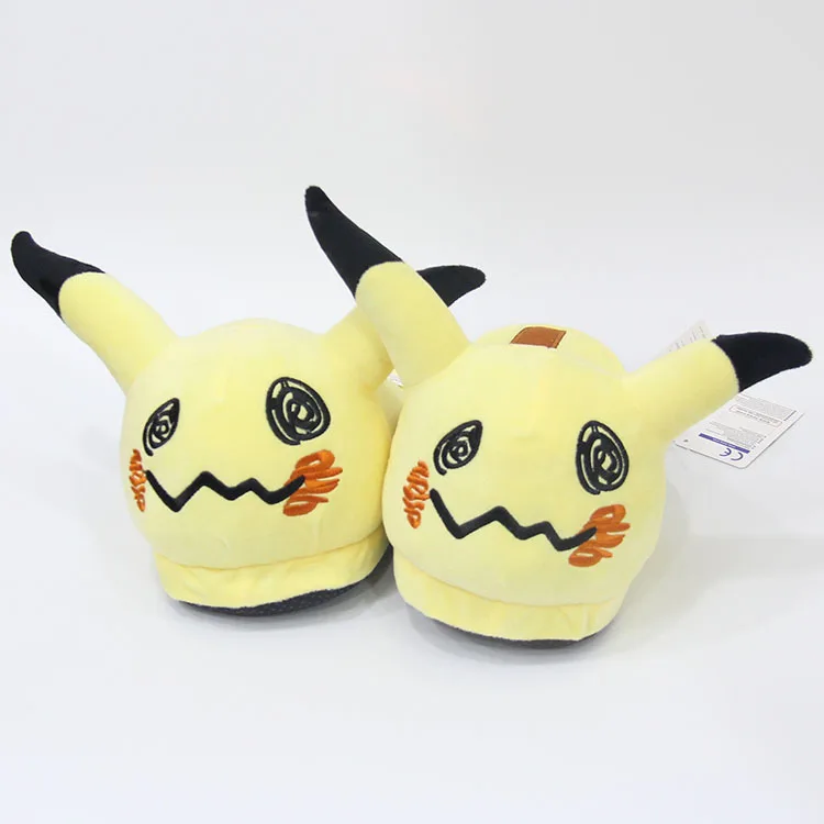 S 30 см 11 стиль аниме мультфильм пикачу Eevee Umbreon Sylveon Mudkip плюшевые домашние шлепанцы для взрослых домашняя зимняя обувь мягкие игрушки - Цвет: S