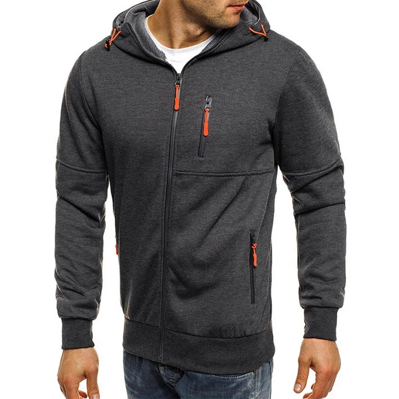 

DIHOPE Men Sports Casual Wear Zipper COPINE Fashion Tide Jacquard Hoodies Fleece Jacket Fall Sweatshirts Autumn Winter Coat