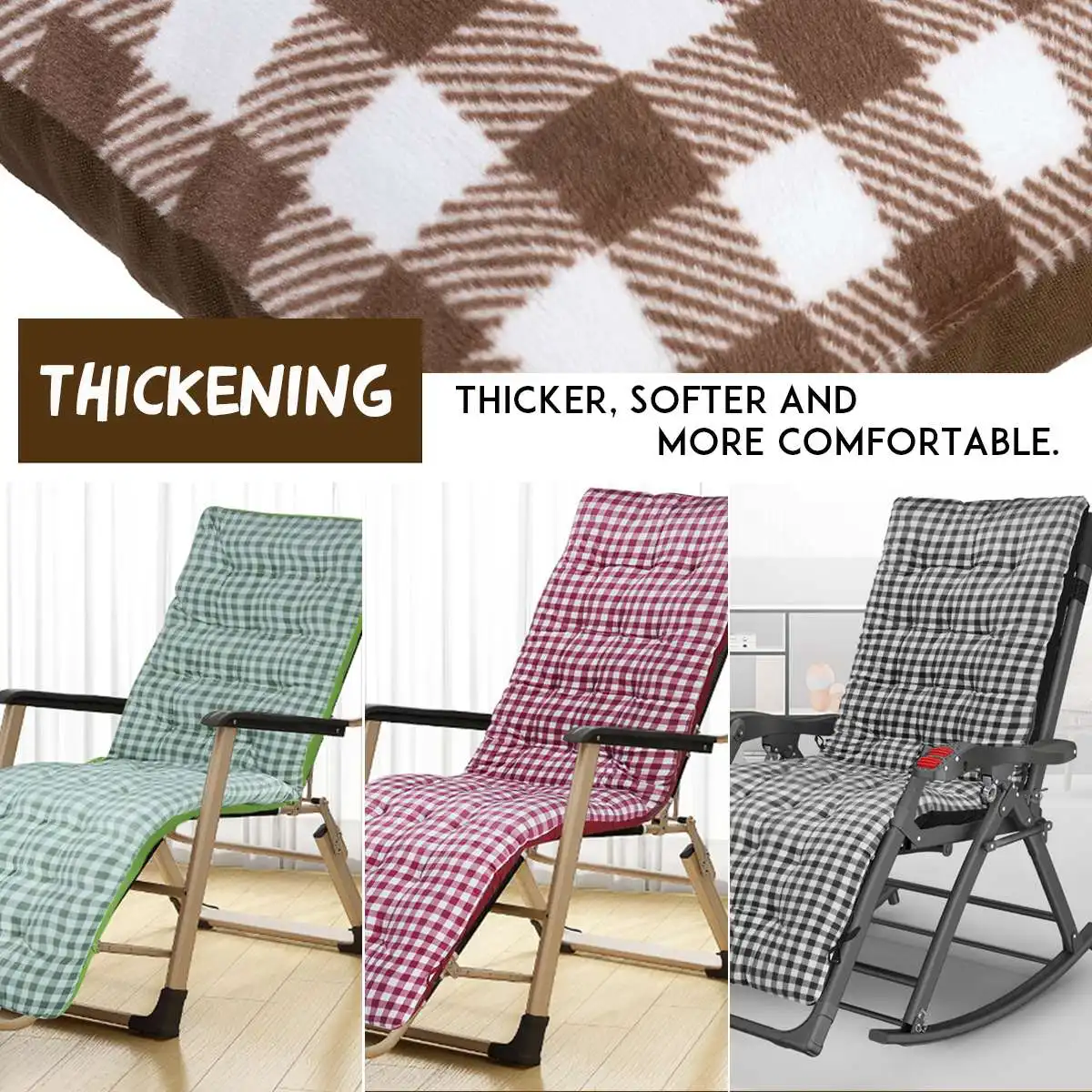 

NEW Solid Color Cushion Soft Comfortable office Chair Seat Cushions Reclining Chair Cushion Long Cushion 170x50x8cm