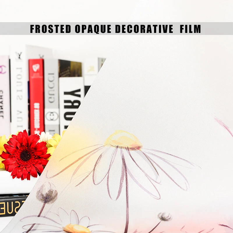 Флористы дендрантема декоративные оконные пленки конфиденциальности наклейки