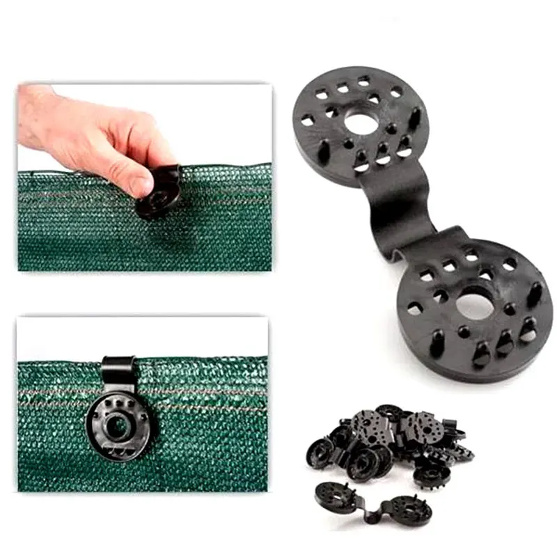 50 шт. Зонт чистый зажим для теплицы ткань зажимы Пластик мгновенный втулка забор