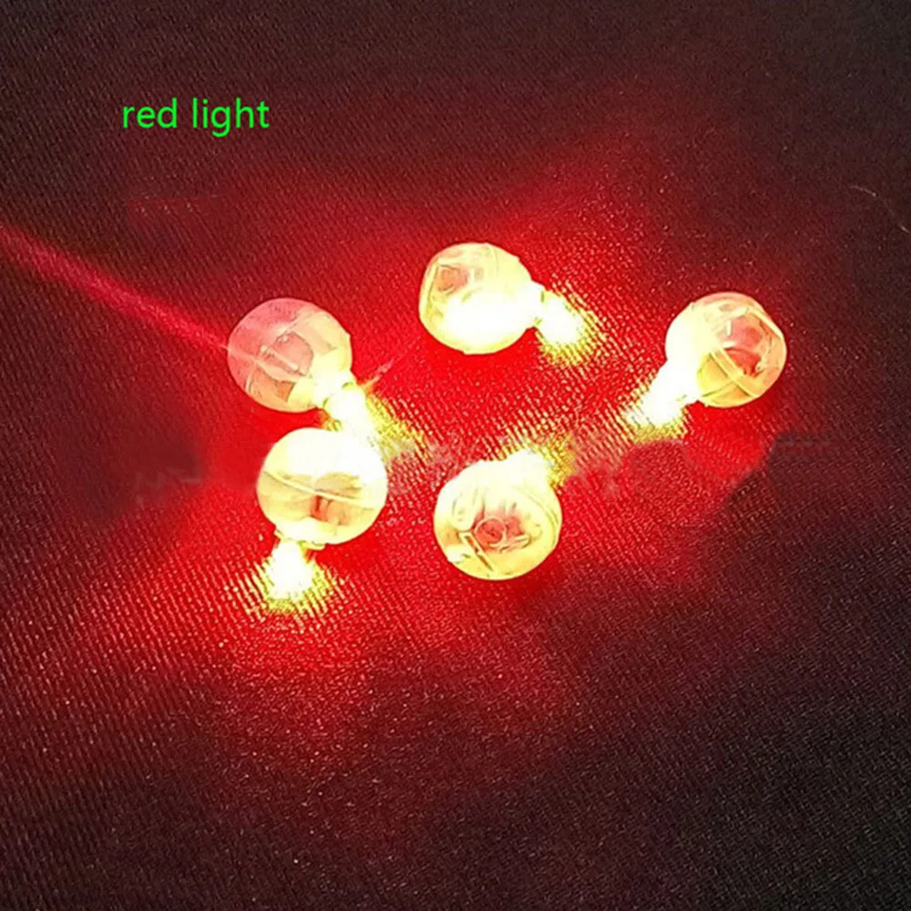 red Круглый RGB Светодиодный вспышка лампа в форме шара мини цвет 10/50 шт постоянный бумажный фонарь воздушные шары для рождественских Свадебная вечеринка украшения - Цвет: red