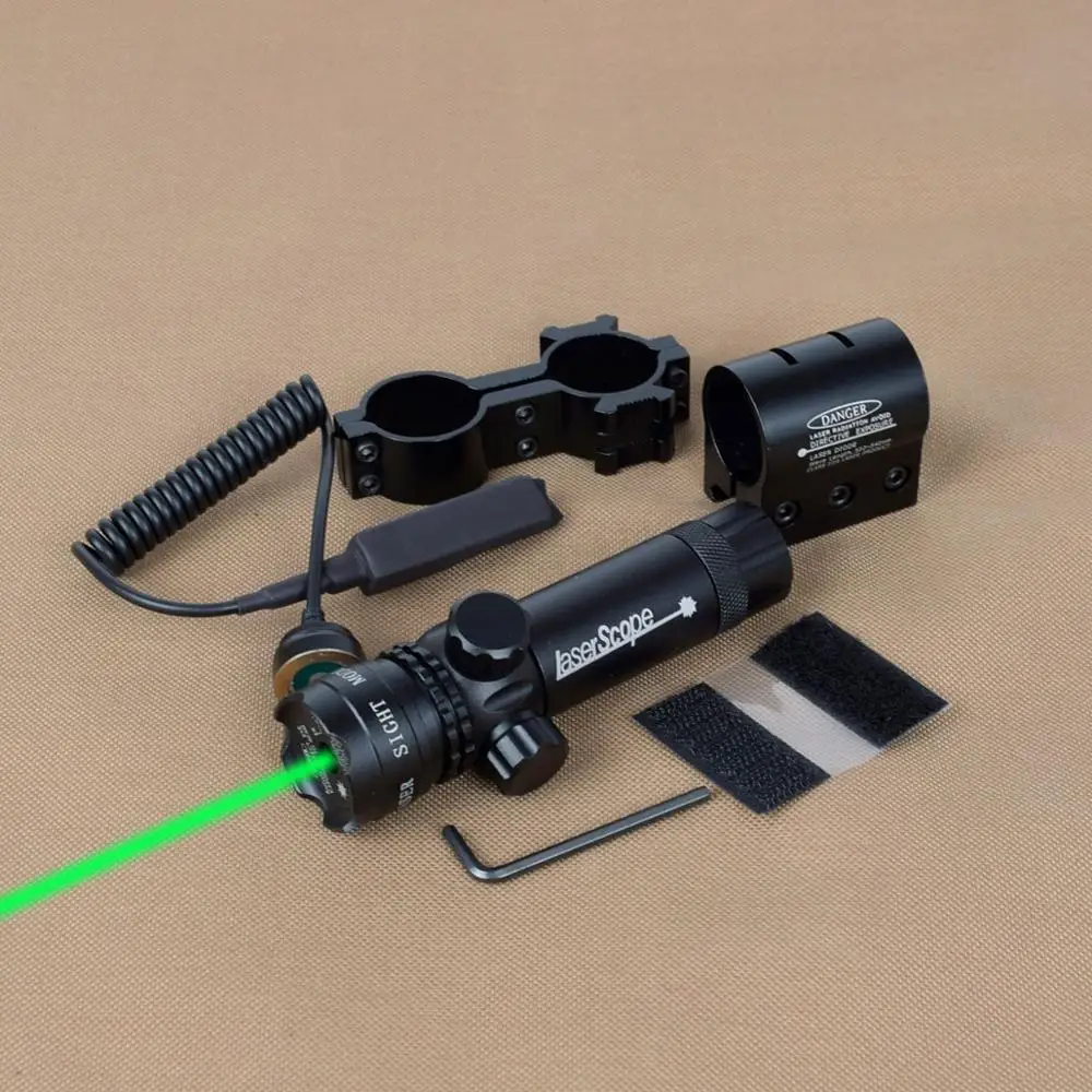 Тактический красный/зеленый лазер для пистолета 25 4/30 мм кольцо с дистанционным