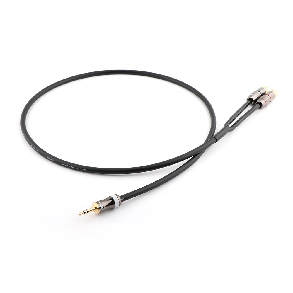 Разветвитель со штекером 3 5 мм на 2RCA AUX RCA Y-образный шнур для смартфонов динамиков